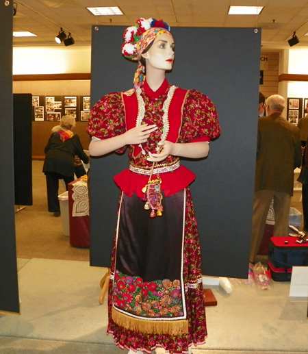 Traditional Hungarian costumes in the Hungarian Heritage Museum in Cleveland Ohio USA